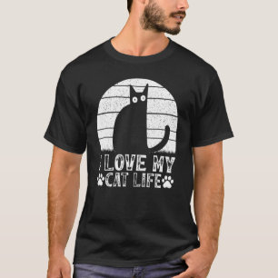 Camiseta Dueño de gato Gato  Amo la vida de mi gato  Meme d