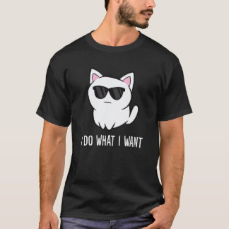 Camiseta Dueño de gato hago lo que quiero Gato divertido