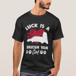 Camiseta Dueño de gato LA SUERTE ES UN GATO VAN TURCO Diver