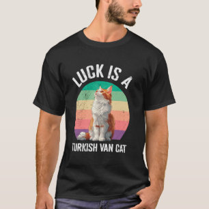 Camiseta Dueño de gato LA SUERTE ES UN GATO VAN TURCO Diver