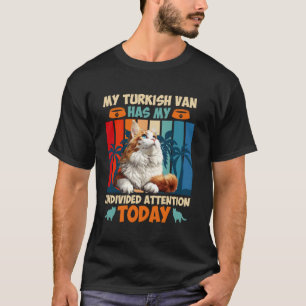 Camiseta Dueño de gato MI VAN TURCO TIENE MI ATENCIÓN Vinta