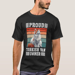Camiseta Dueño de gato ORGULLOSO DUEÑO DE VAN TURCO Padre d