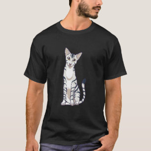 Camiseta Dueño de gato oriental adorable sentado