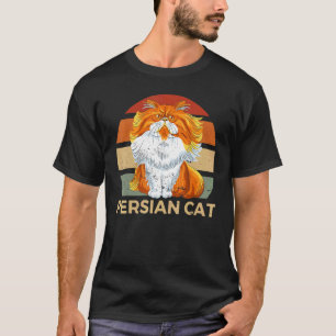 Camiseta Dueño de gato persa Kitten Cat Rama Vintage persa