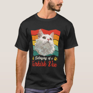 Camiseta Dueño de gato PERTENECIENTE A UN GATO VAN TURCO Vi