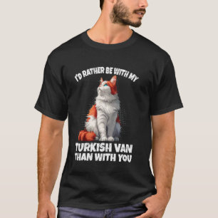 Camiseta Dueño de gato PREFIERO ESTAR CON MI VAN TURCO Dive