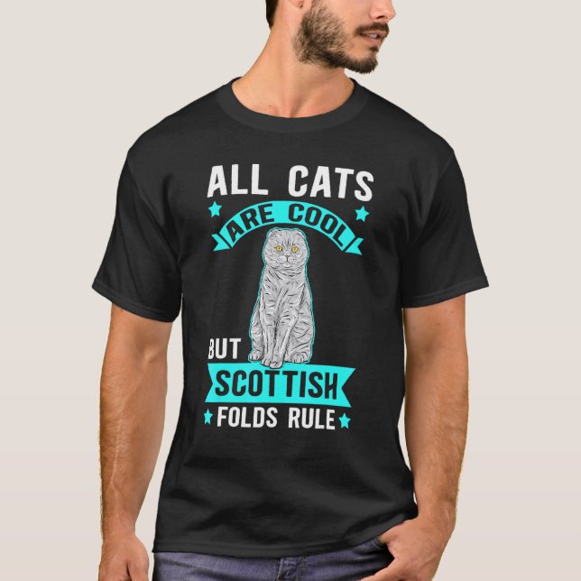 Camiseta Dueño de gato Scottish Fold Scottish Fold (Anverso)