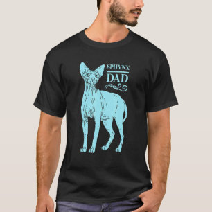Camiseta Dueño de gato Sphynx masculino gato papá Sphinx ga