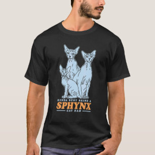 Camiseta Dueño de Gato Sphynx Papá Gato sin Pelo Dueño de S