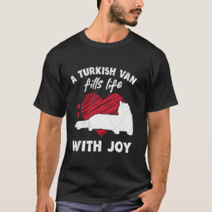 Camiseta Dueño de gato Un VAN TURCO LLENA LA VIDA DE ALEGRÍ
