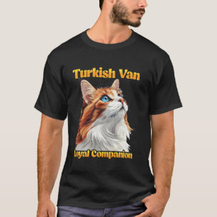 Camiseta Dueño de gato Van Turco COMPAÑERO LEAL Vintage