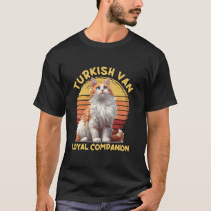 Camiseta Dueño de gato Van Turco COMPAÑERO LEAL Vintage