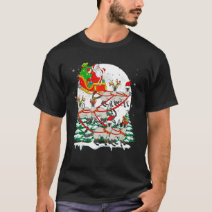 Camiseta Dueño de gatos siameses de Santa Claus y trineo de