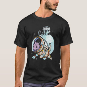 Camiseta Dueño de gatos Sphynx astronauta espacio galaxia