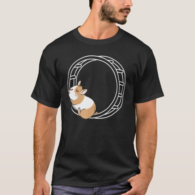 Camiseta Dueño de Hamster Wheel Hammy Fluffy Rodent Mascota (Anverso)