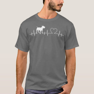 Camiseta Dueño de Heartbeat Bullterrier Dog Bullterrier 