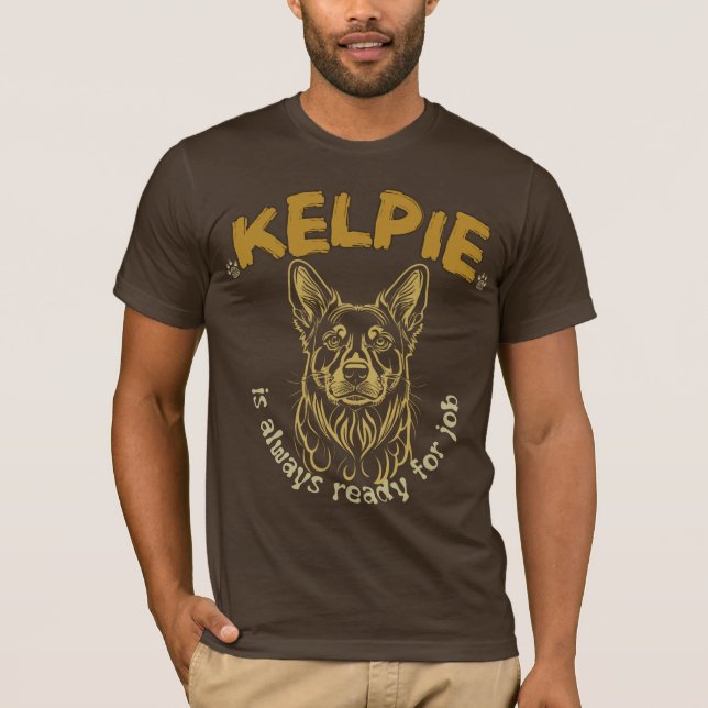 Camiseta Dueño de Kelpie, mejor amigo de Kelpie, retrato de (Anverso)