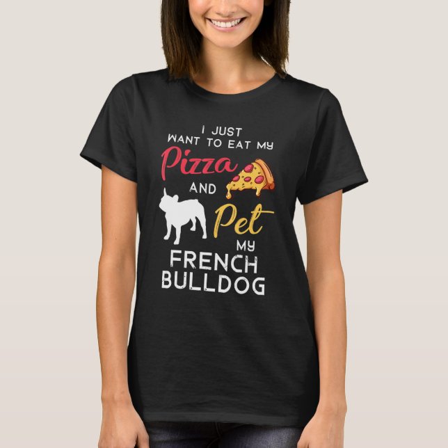 Camiseta Dueño de la pizza de perro de Bulldog francés Navi (Anverso)