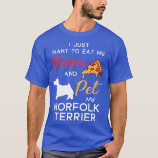 Camiseta Dueño de la Pizza Lover en Norfolk Terrier