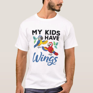Camiseta Dueño de loro de Macaw, amigo de mis hijos, tiene 
