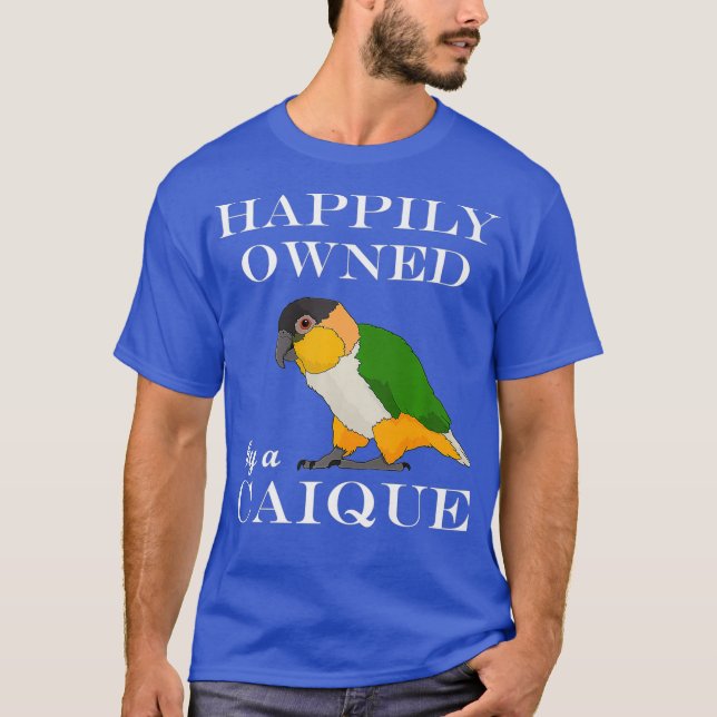 Camiseta Dueño De Loro Gracioso, Propiedad De Una Caique Pr (Anverso)