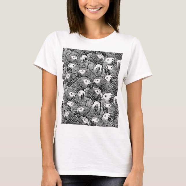 Camiseta Dueño de loro gris africano (Anverso)
