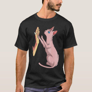 Camiseta Dueño de mano de gato Sphynx criador animal domést