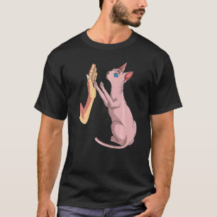 Camiseta Dueño de Mano de Gato Sphynx Criador Mascota Anima