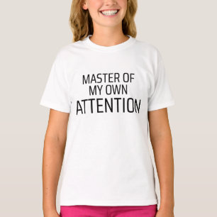 Camiseta Dueño De Mi Propia Atención Typewriter Minimalista