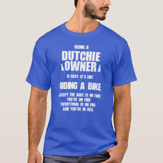 Camiseta Dueño de pastor holandés Fácil como montar en bici