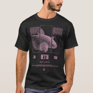 Camiseta Dueño de peces Betta de moda urbana moderna