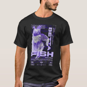 Camiseta Dueño de peces Betta de moda urbana moderna