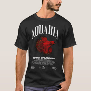 Camiseta Dueño de peces Betta ropa urbana moderna
