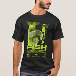 Camiseta Dueño de peces Betta ropa urbana moderna