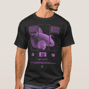 Camiseta Dueño de peces Betta ropa urbana moderna