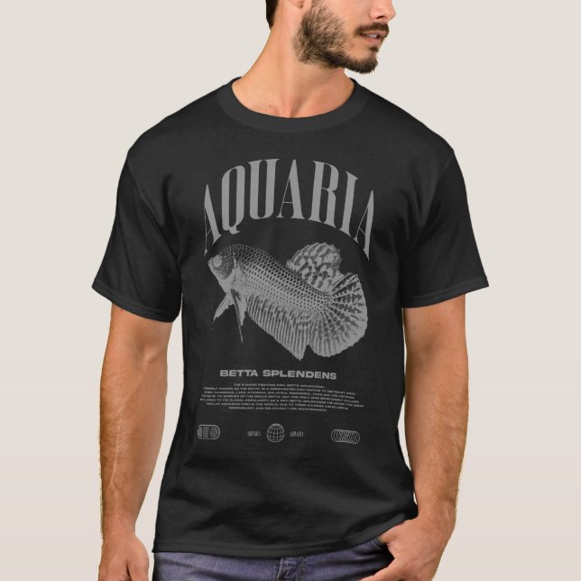 Camiseta Dueño de peces Betta ropa urbana moderna (Anverso)