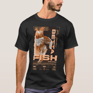 Camiseta Dueño de peces Betta ropa urbana moderna