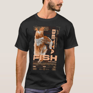 Camiseta Dueño de peces Betta ropa urbana moderna