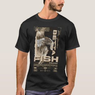 Camiseta Dueño de peces Betta ropa urbana moderna