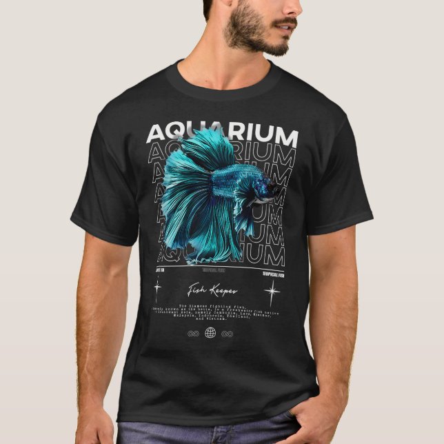 Camiseta Dueño de peces Betta ropa urbana moderna (Anverso)