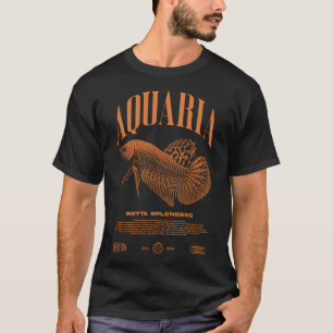 Camiseta Dueño de peces Betta ropa urbana moderna
