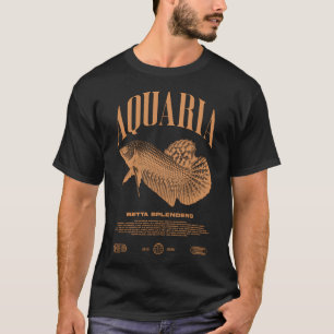 Camiseta Dueño de peces Betta ropa urbana moderna