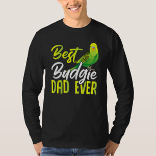 Camiseta Dueño de periquito budgie masculino mejor papá de