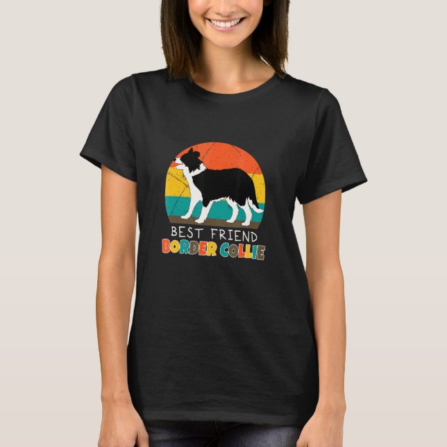 Camiseta Dueño de perro amigo Border Collie (Anverso)