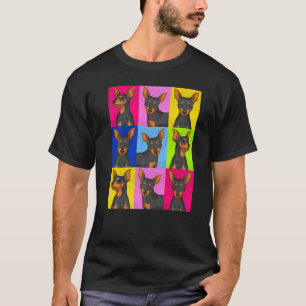 Camiseta Dueño de perro animal mascota Min Pin perro  Pop M