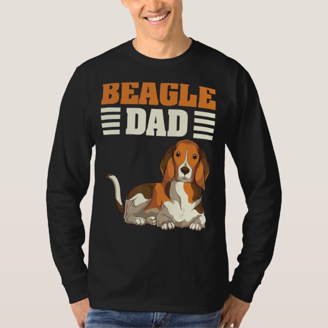 Camiseta Dueño de perro Beagle Dad Animal Mascota Daddy Dog (Anverso)