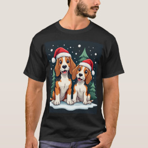 Camiseta Dueño de perro Beagle Navidad Xmas Fiesta de Navid