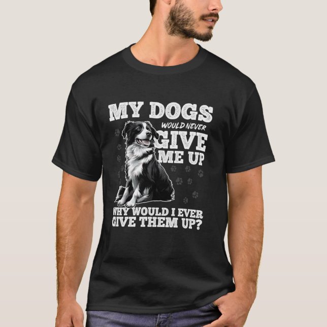 Camiseta Dueño de perro Border Collie (Anverso)
