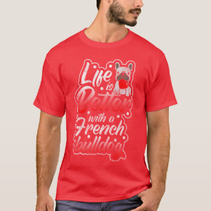 Camiseta Dueño de perro bulldog Caza regalo de chica de per