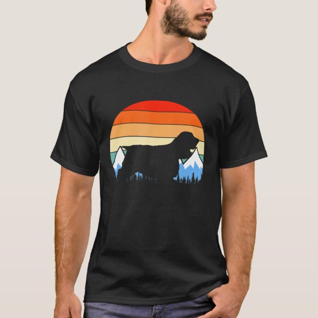 Camiseta Dueño de perro Cocker Spaniel Monta Retro (Anverso)
